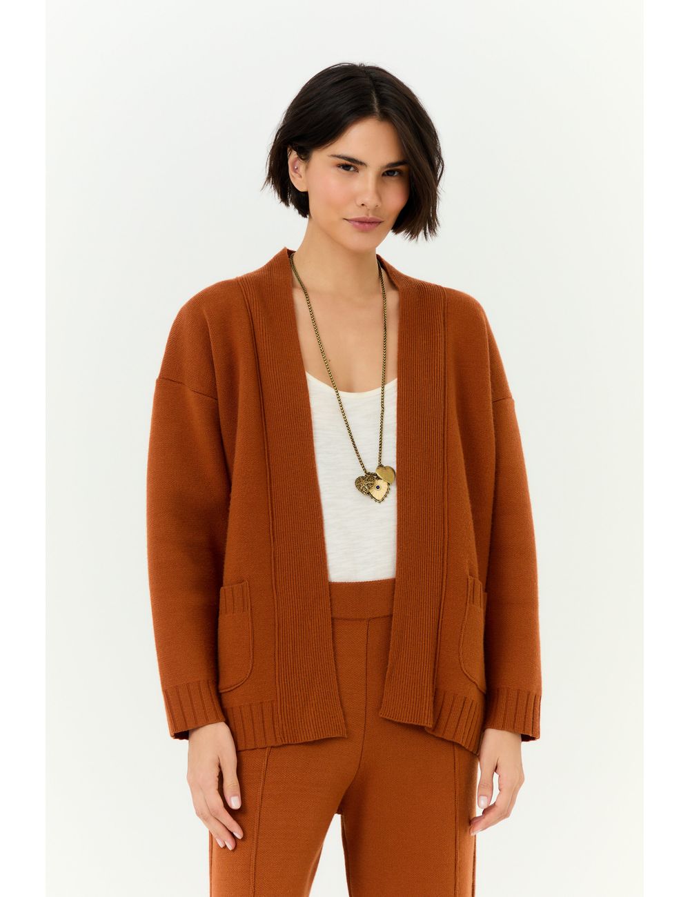 Cardigan Tricot Bolsos