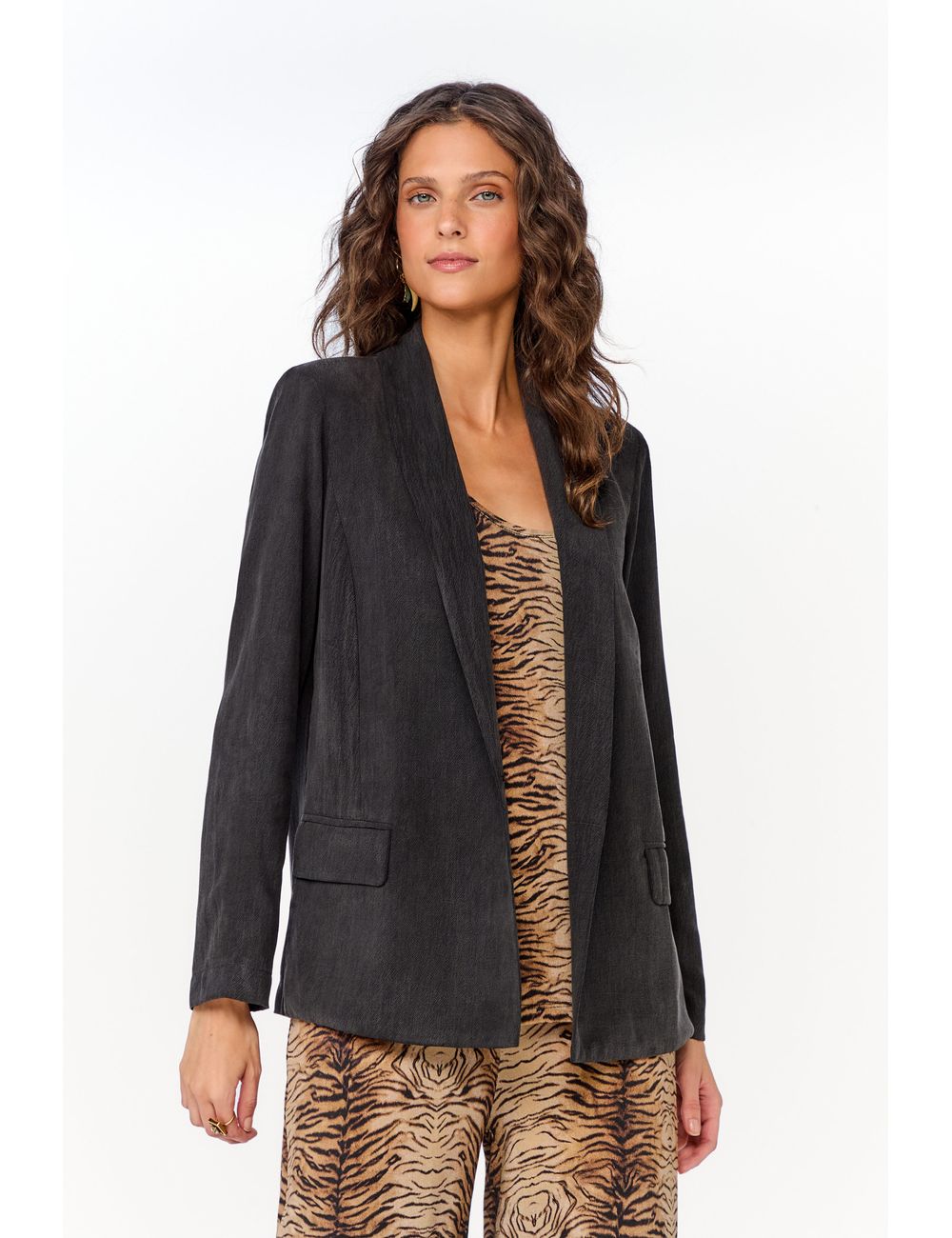 Blazer Alfaiataria Bolsos