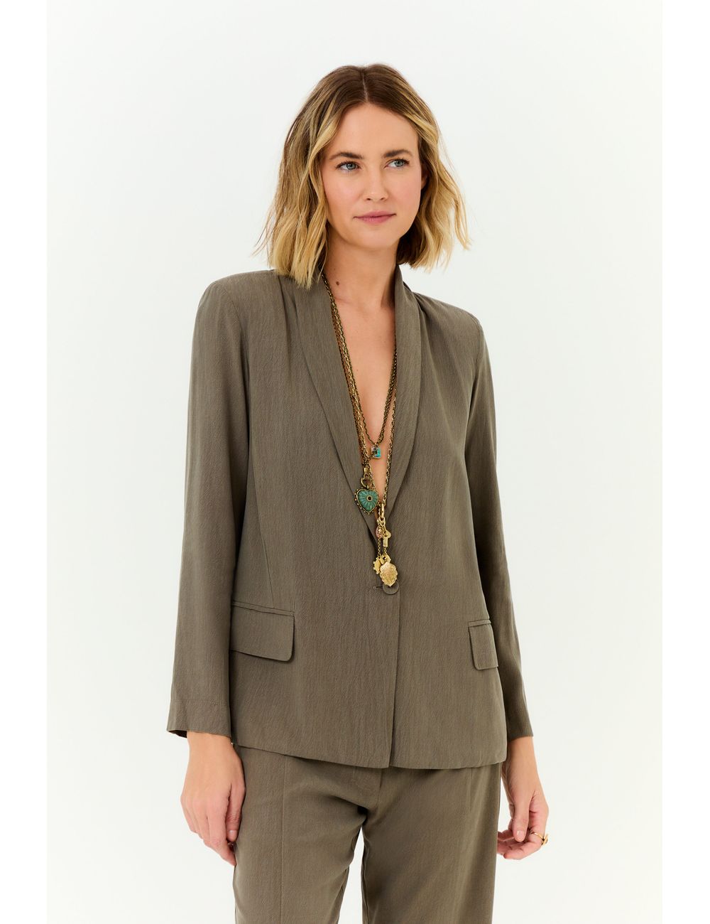Blazer Alfaiataria Bolsos