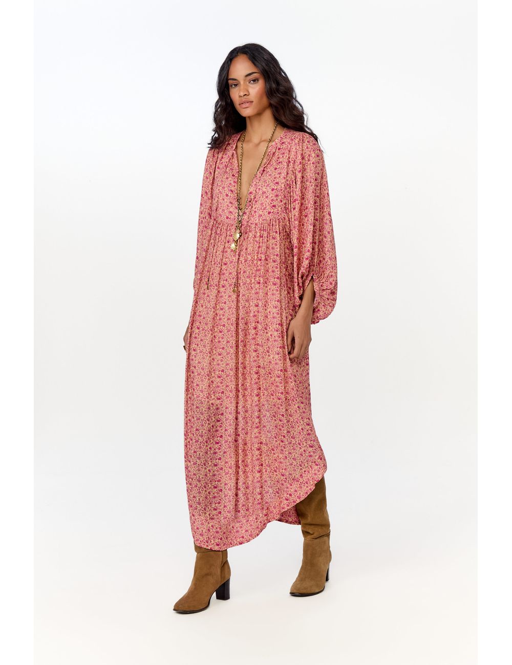 Vestido Midi Estampa Needs