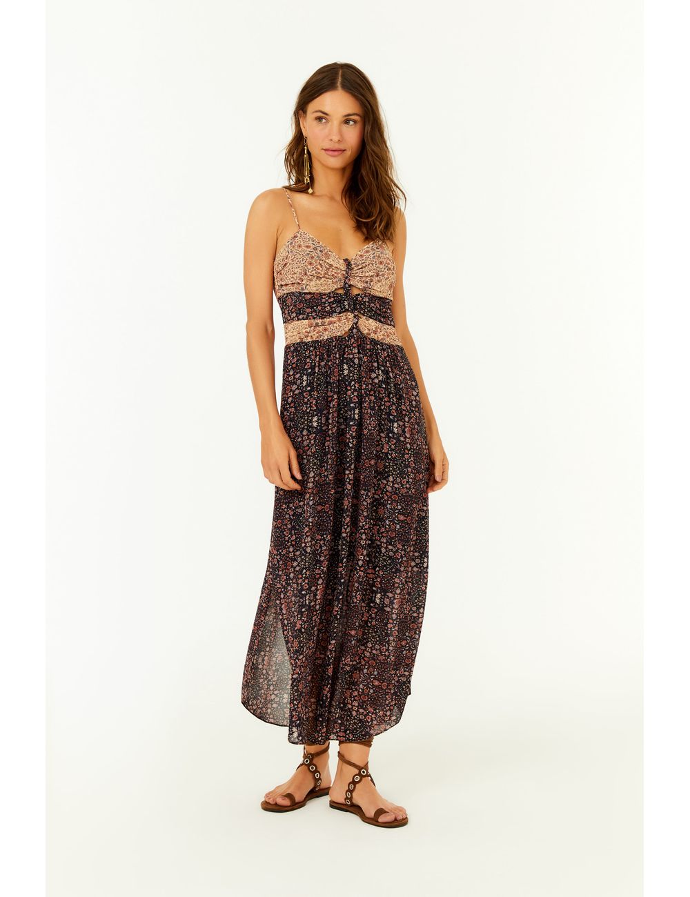 Vestido Alça Midi Ggt Estampa Spell