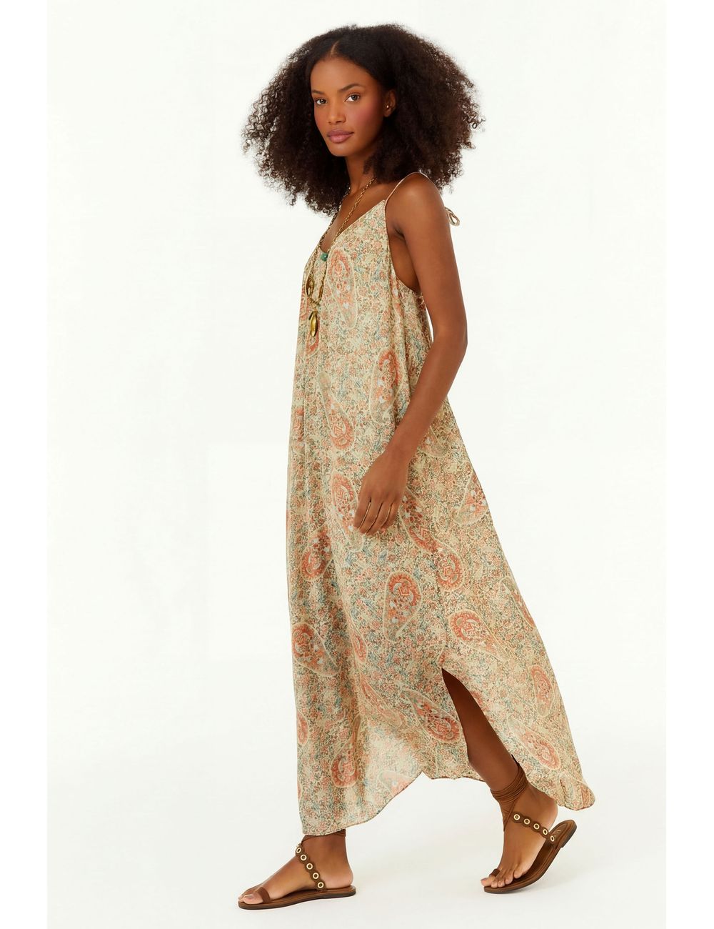 Vestido Midi Ggt Estampa Liberty