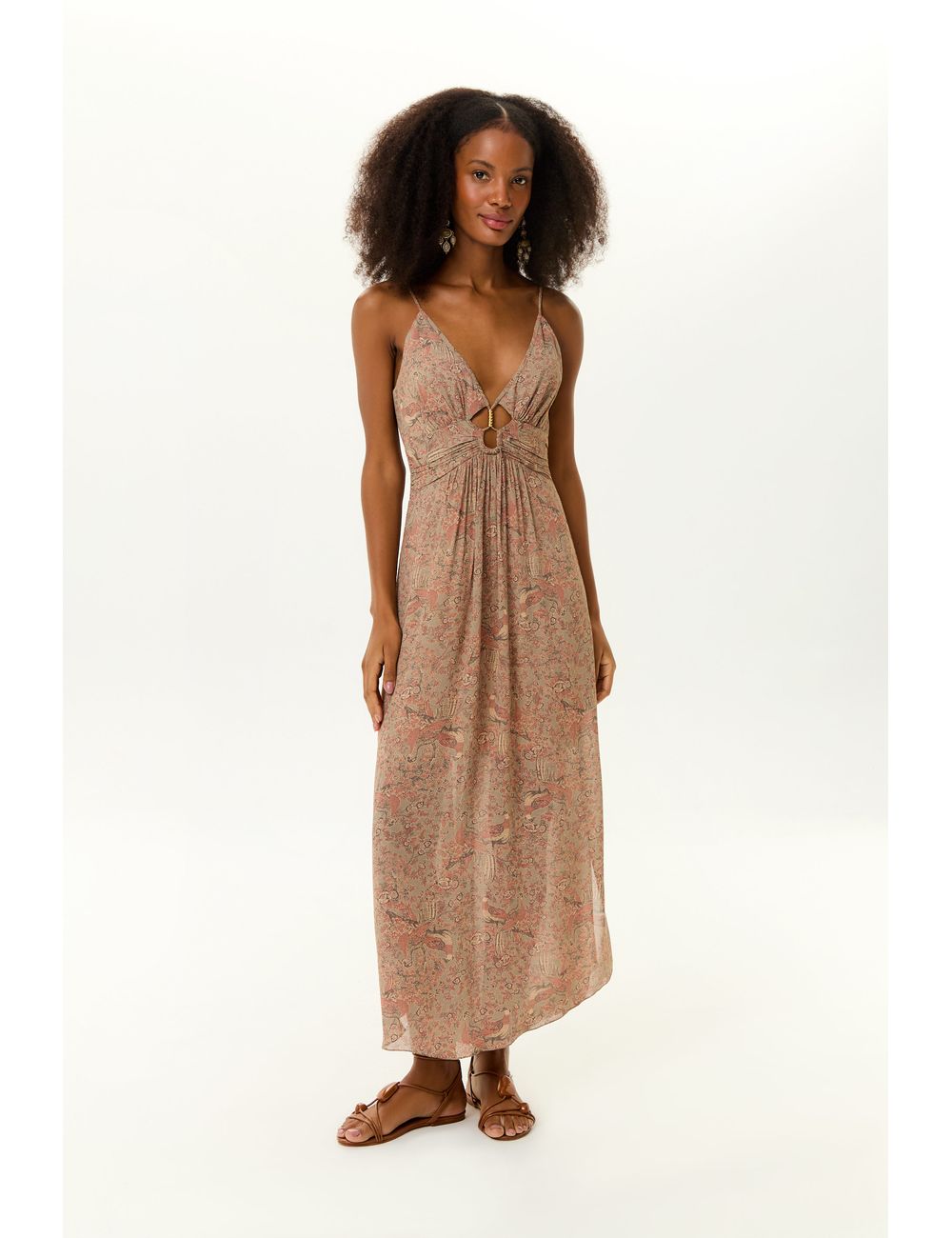 Vestido Midi Ggt Estampa Tuk