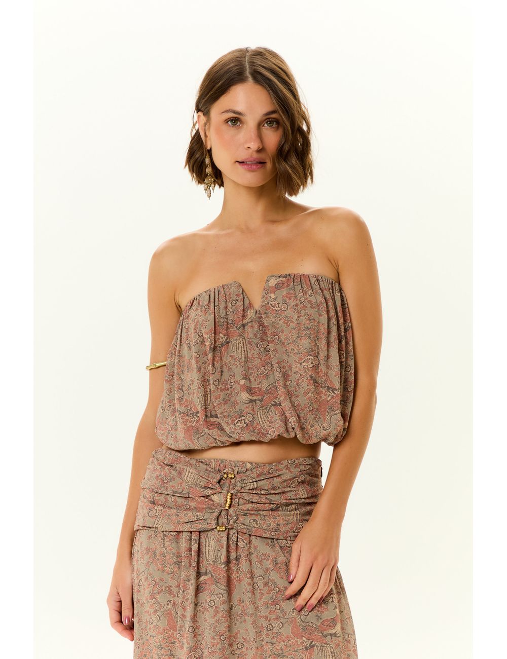 Blusa Sem Alca Ggt Estampa Condor