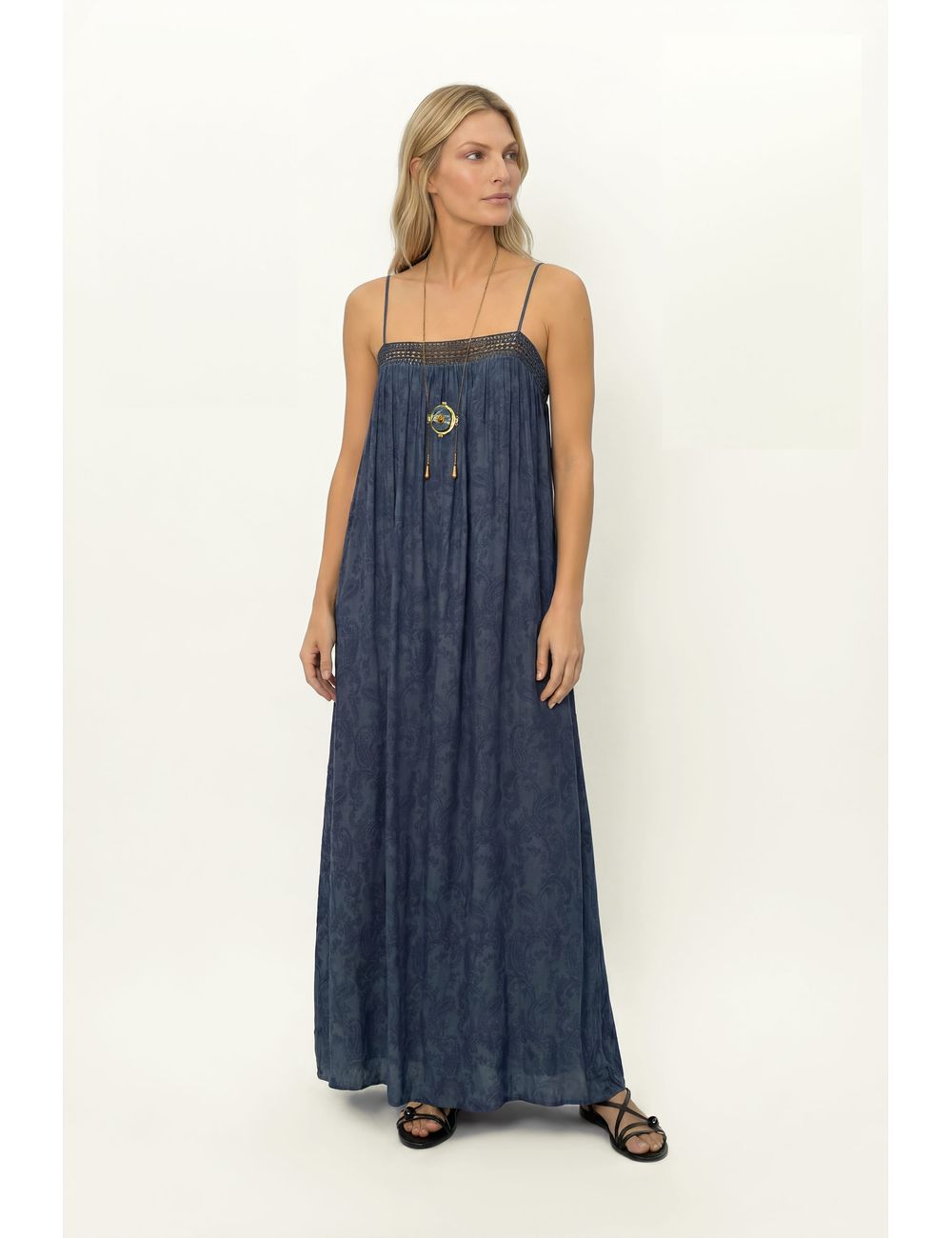 Vestido Midi Jacquard Cachemiere