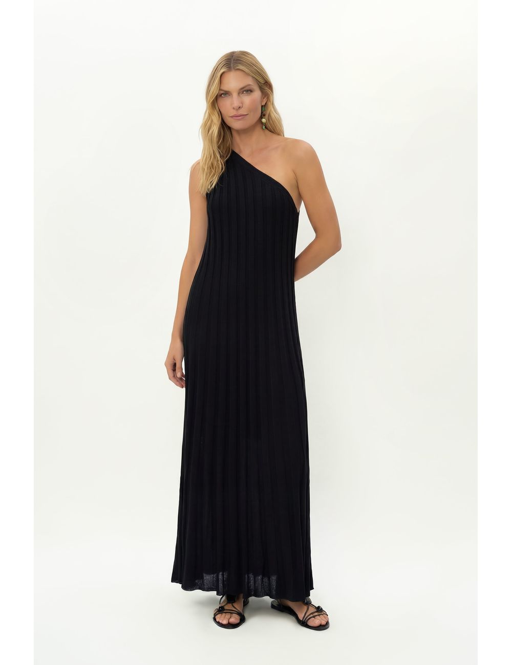 Vestido Tricot Um Ombro So