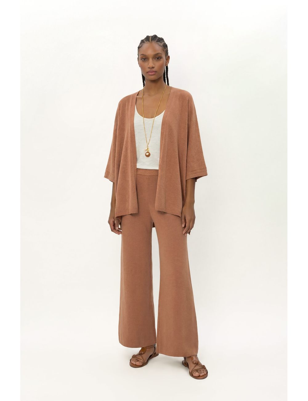 Calça Tricot Ampla