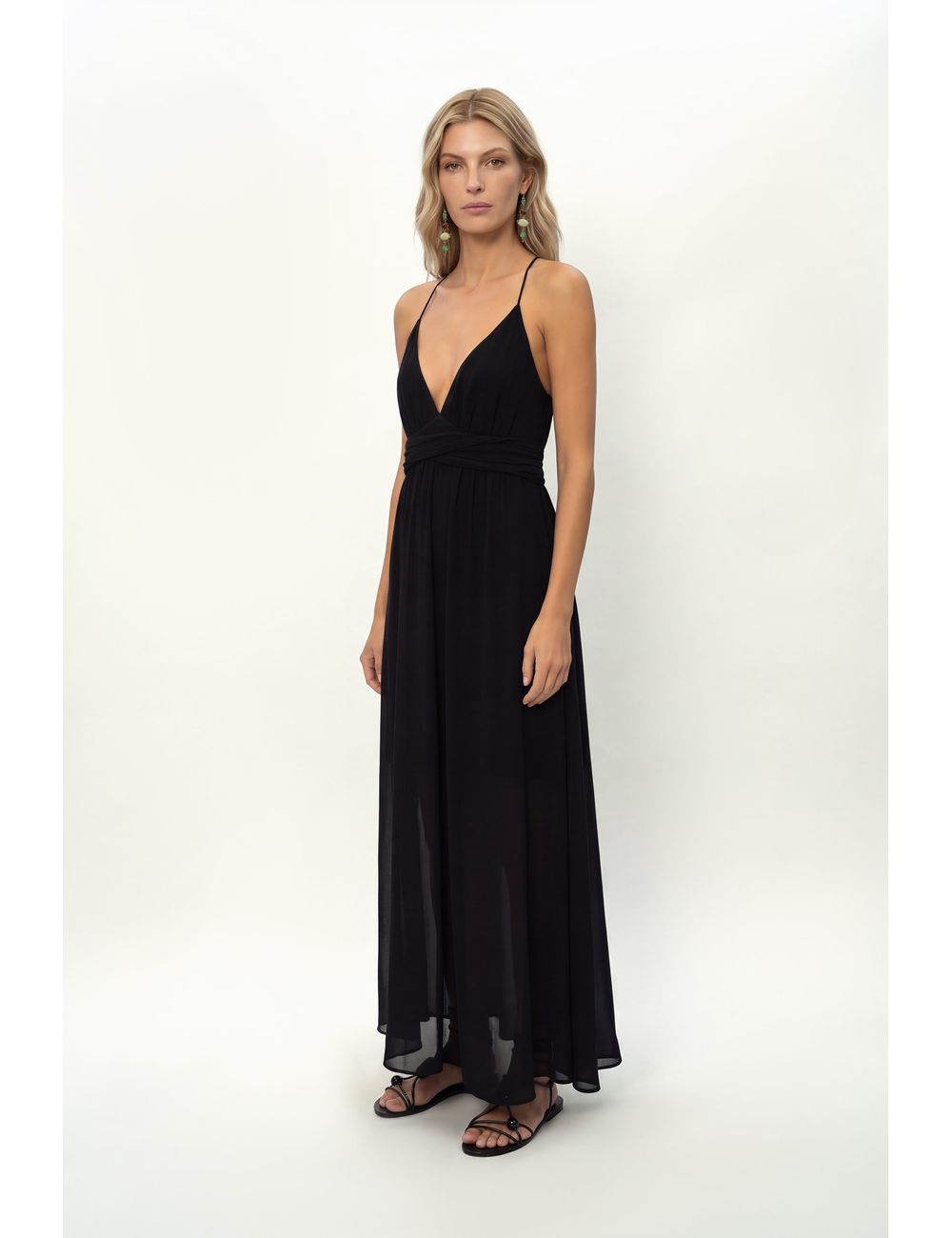 Vestido Midi Ggt Costa Metais