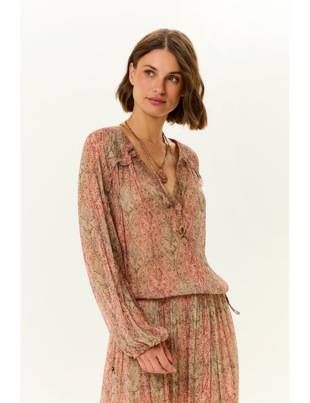 Blusa Manga Longa Ggt Estampa Solar