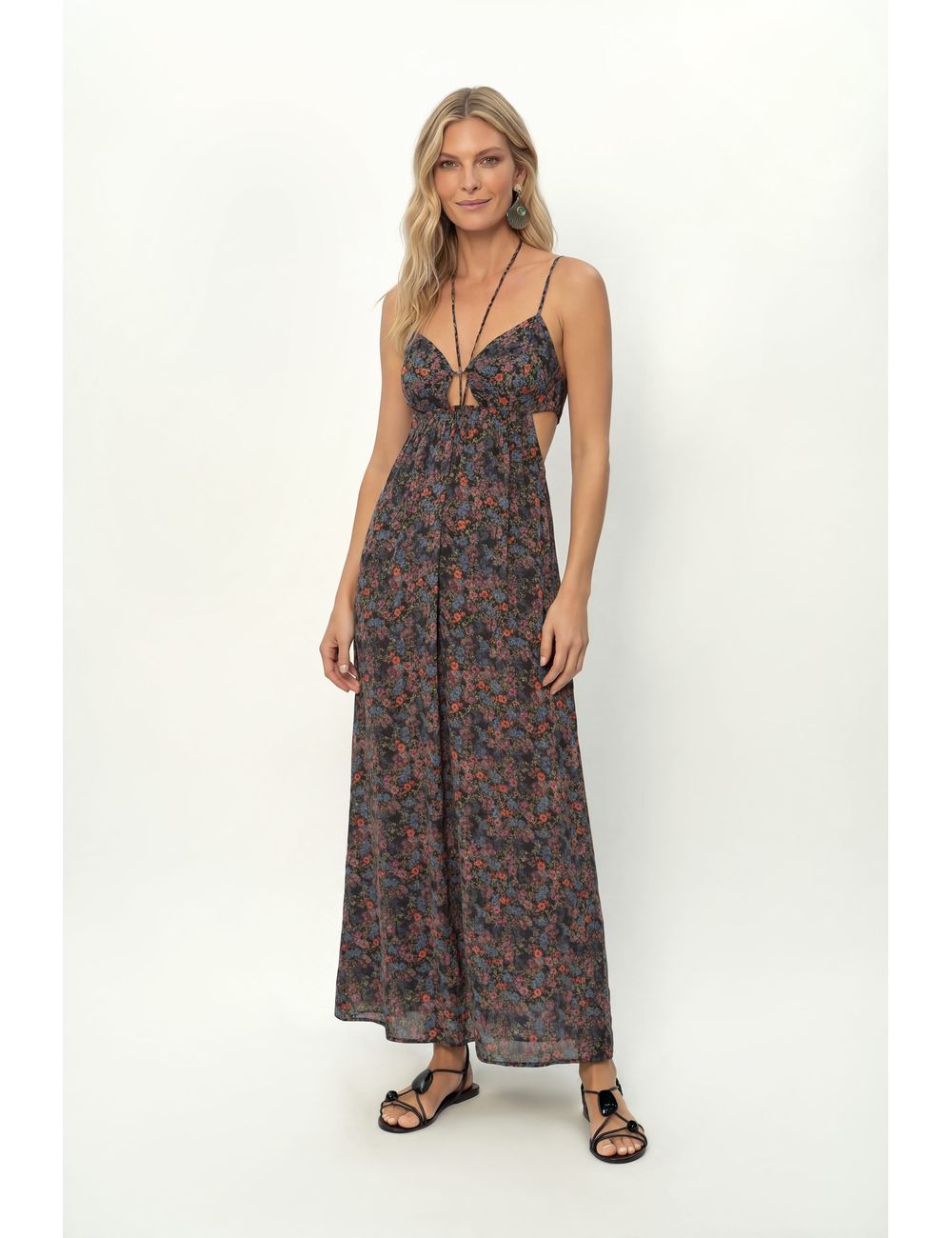 Vestido Longo Ggt Estampa Liza