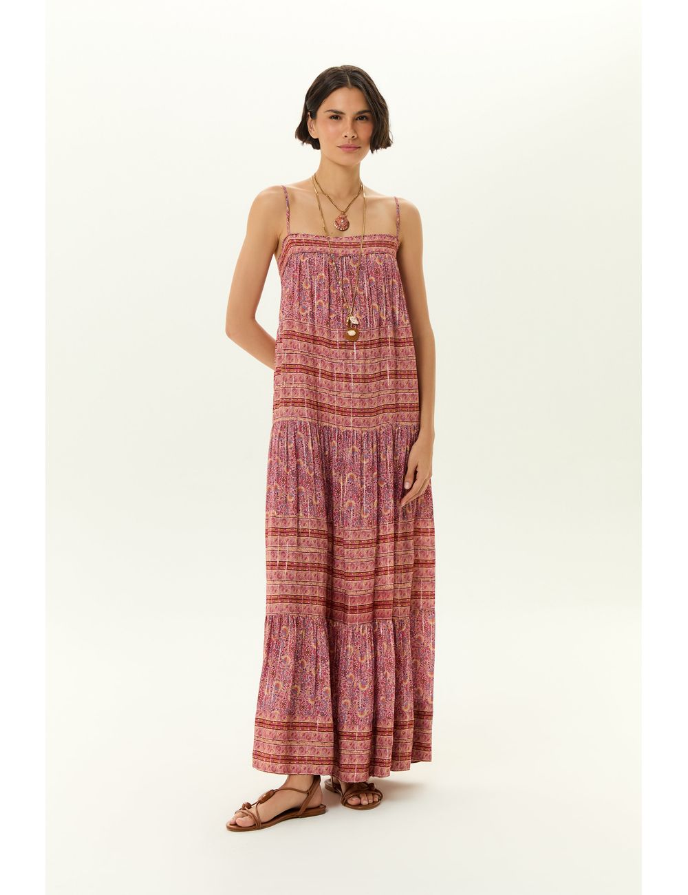 Vestido Midi Estampa Flori c