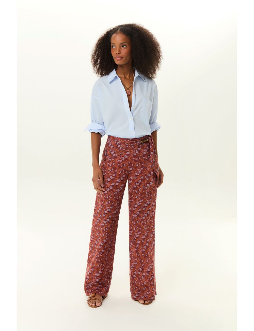 Calça Metais Estampa Roses