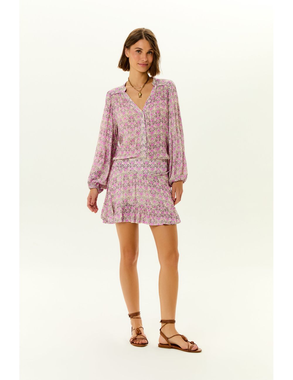 Saia Estampa Ikat