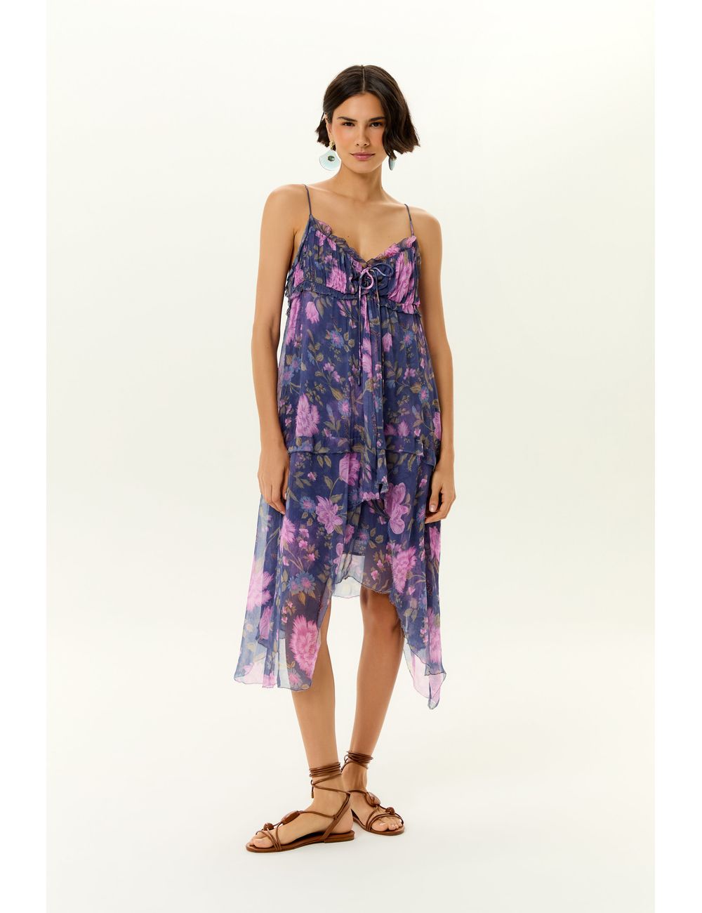 Vestido Assimetrico Ggt Estampa Tish