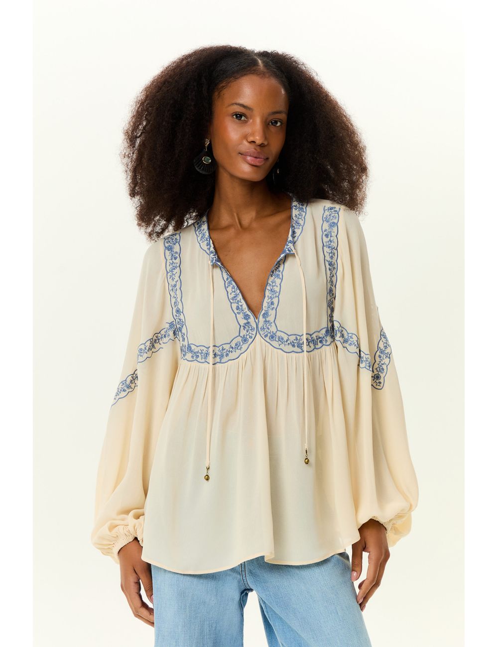 Blusa Ggt Pala Bordada