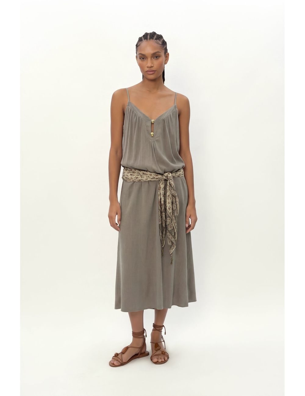 Vestido Midi Passador Concha