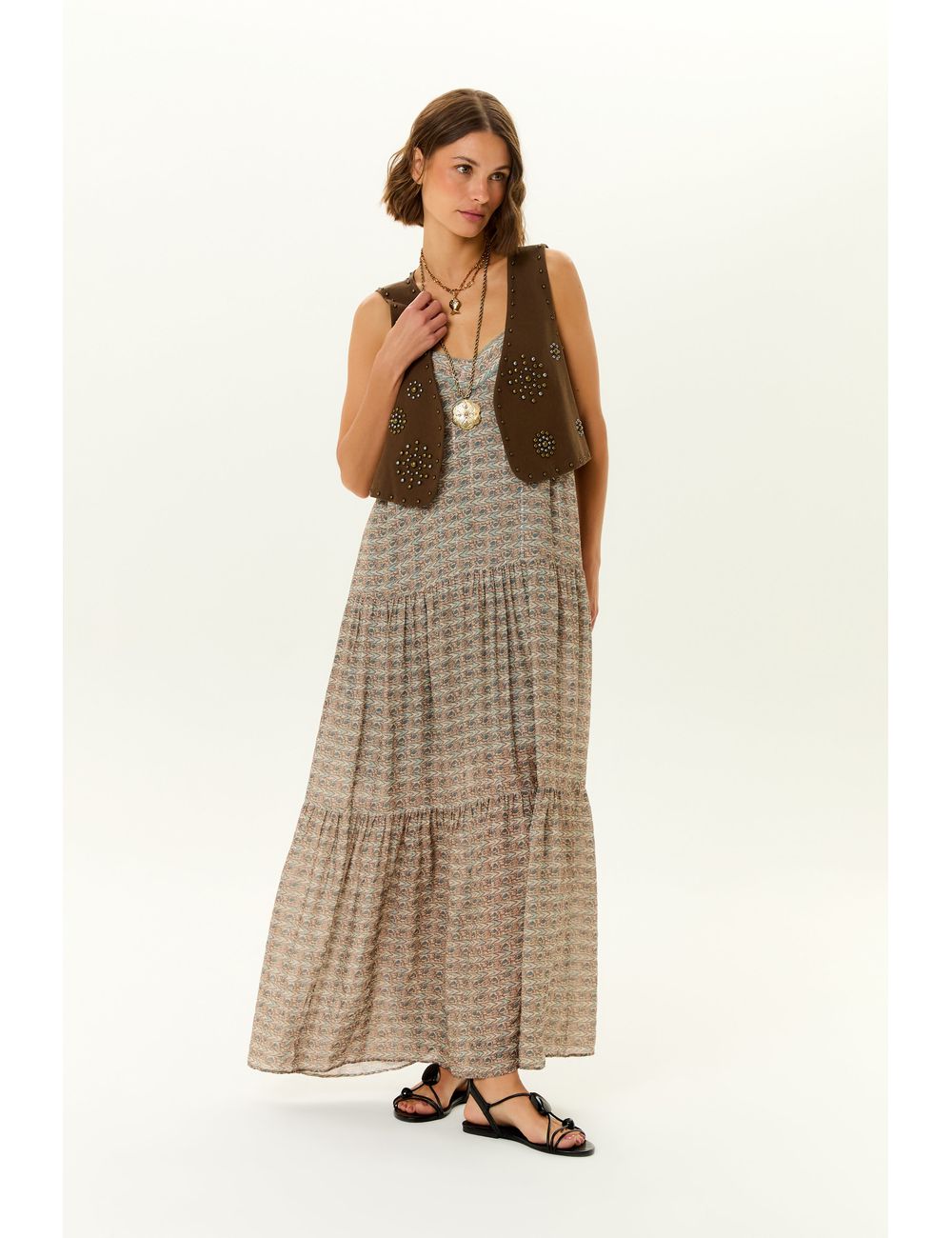Vestido Midi Alca Estampa Eve b