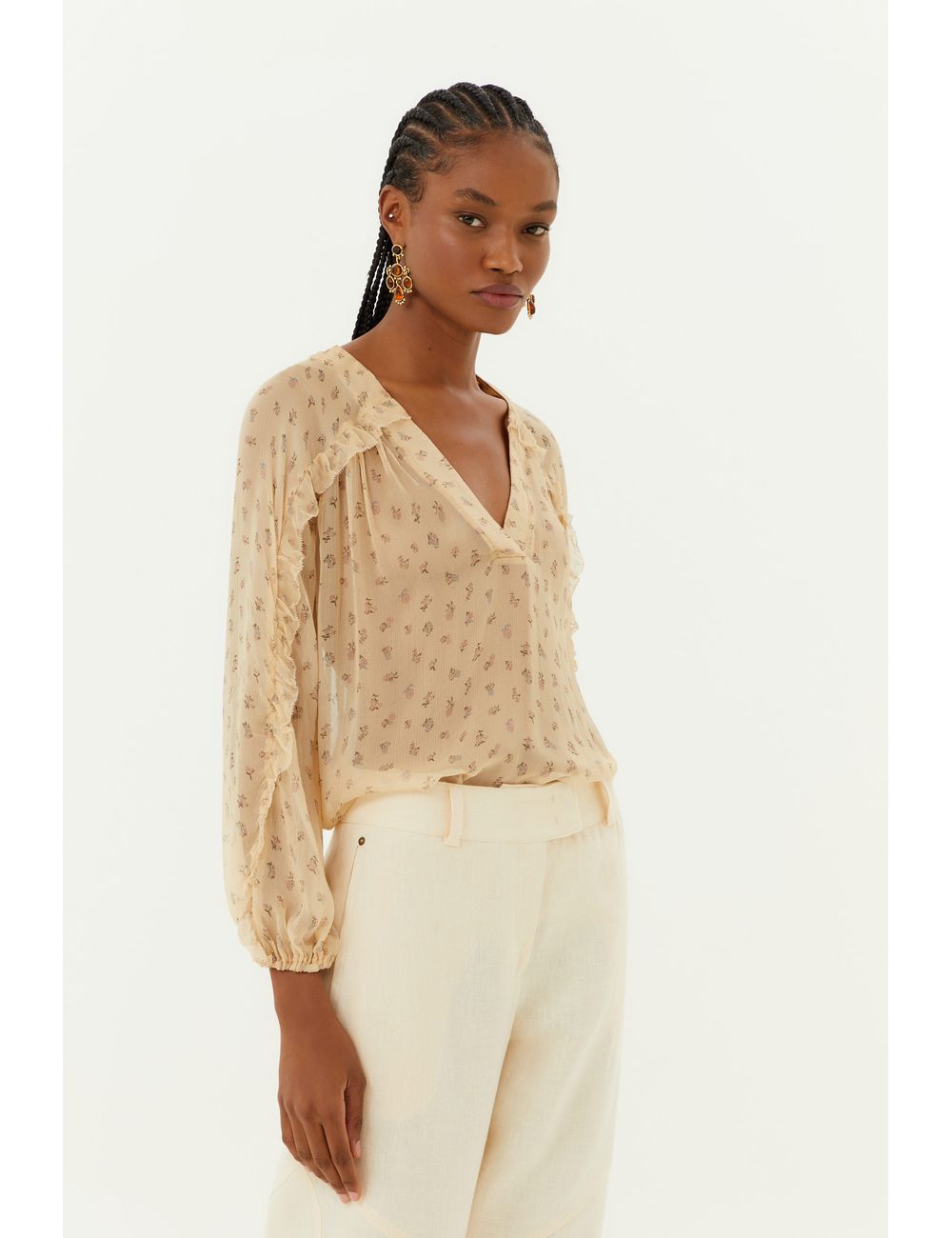 Blusa Manga Ggt Estampa Nina