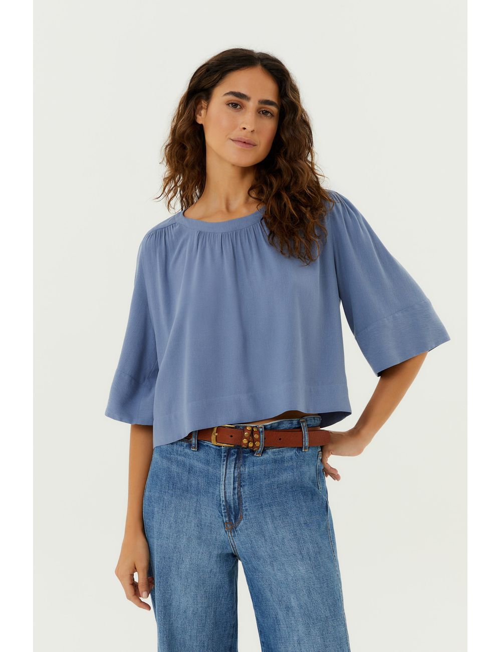 Blusa Manga Curta Sino