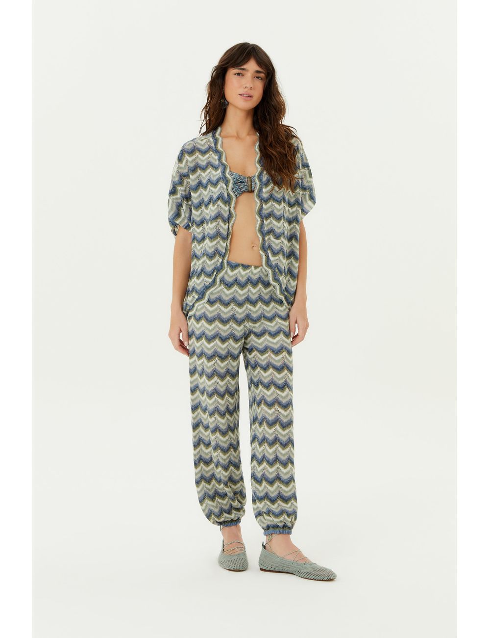 Calça Tricot Aladim Chevron
