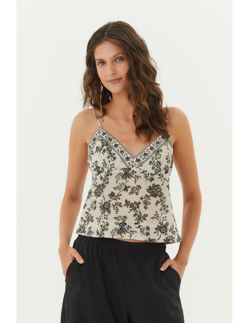 Blusa Alça Estampa Xilo