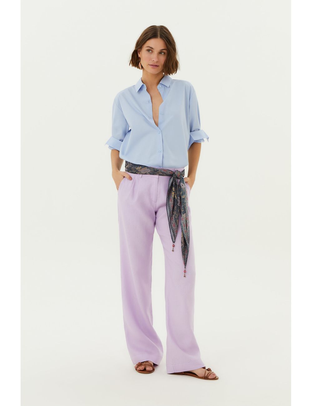 Calça Alfaiataria Linho Prega